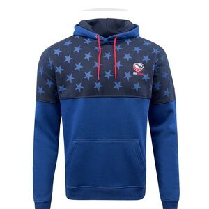 Official USA Rugby Stars and Stripes Hoodie, Size 3XL.
